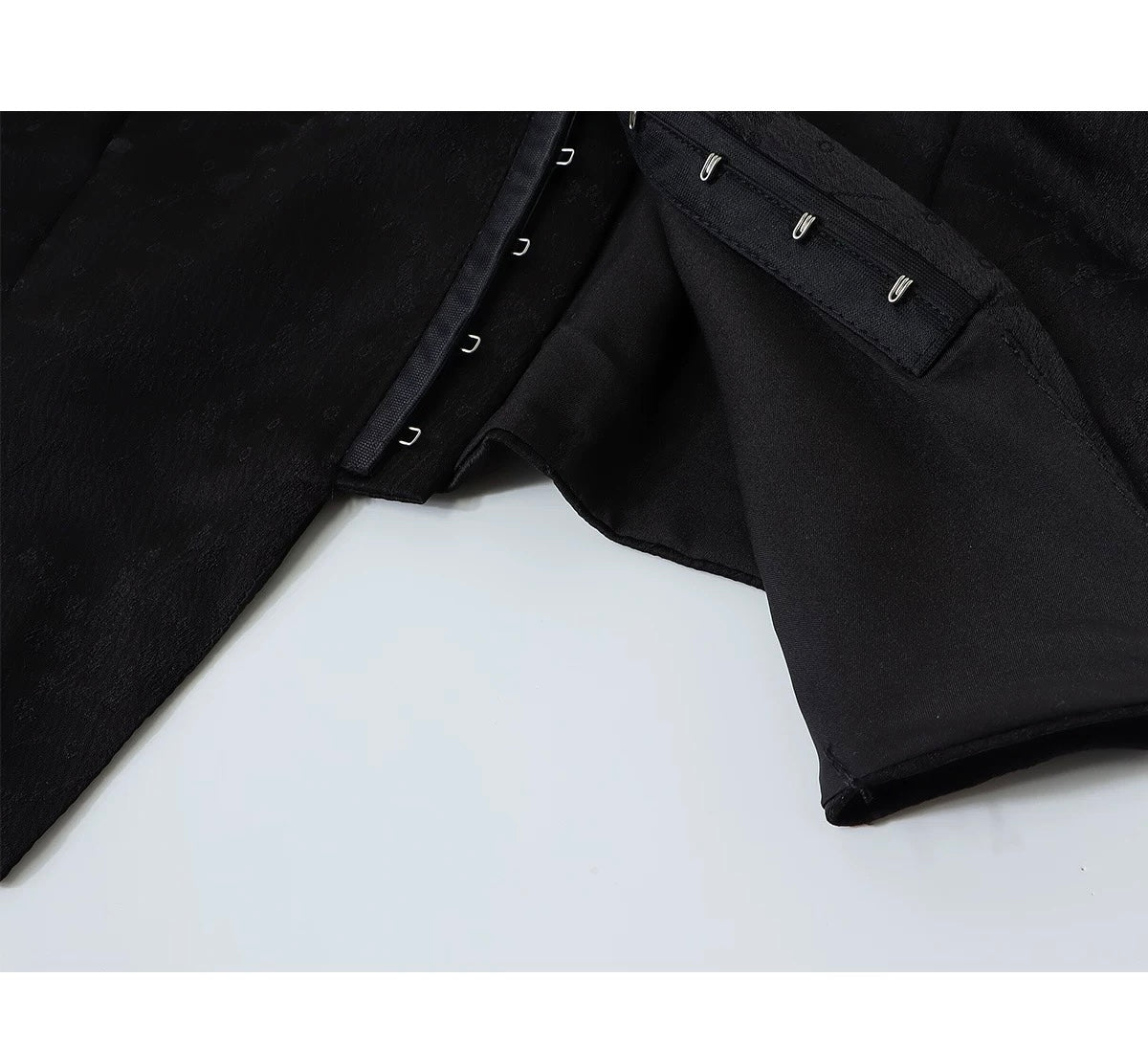 Black Suspender Bandeau Top