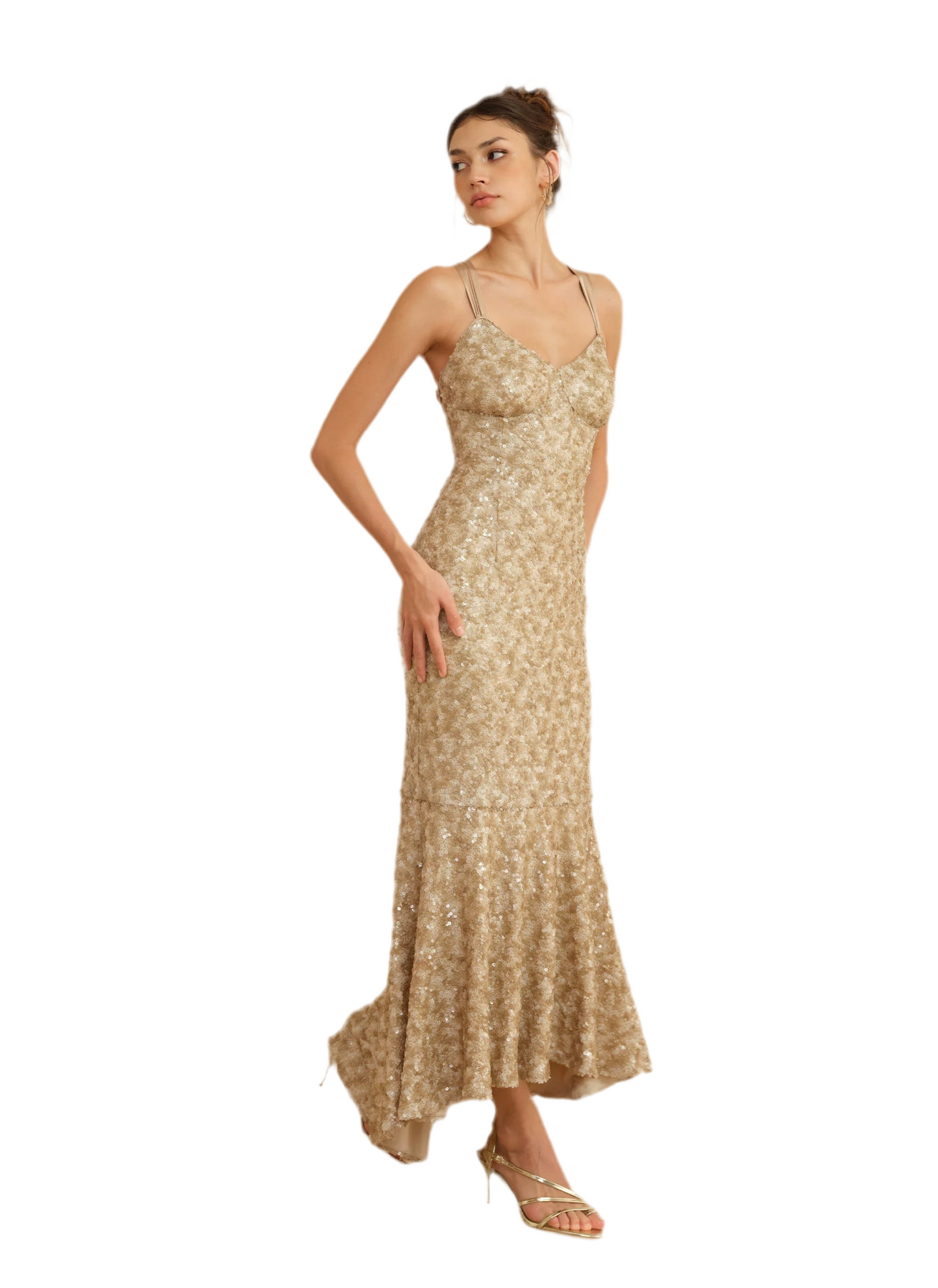 Glam Sequin Mermaid Evening Gown