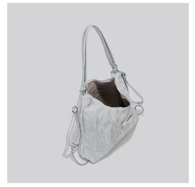 Adjustable Microfiber Crossbody Bag