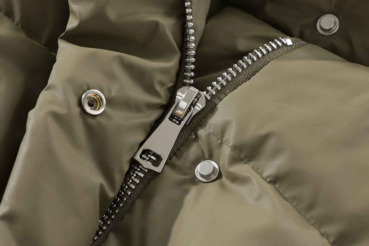 Warm Quilted Puffer Jacket with Collar