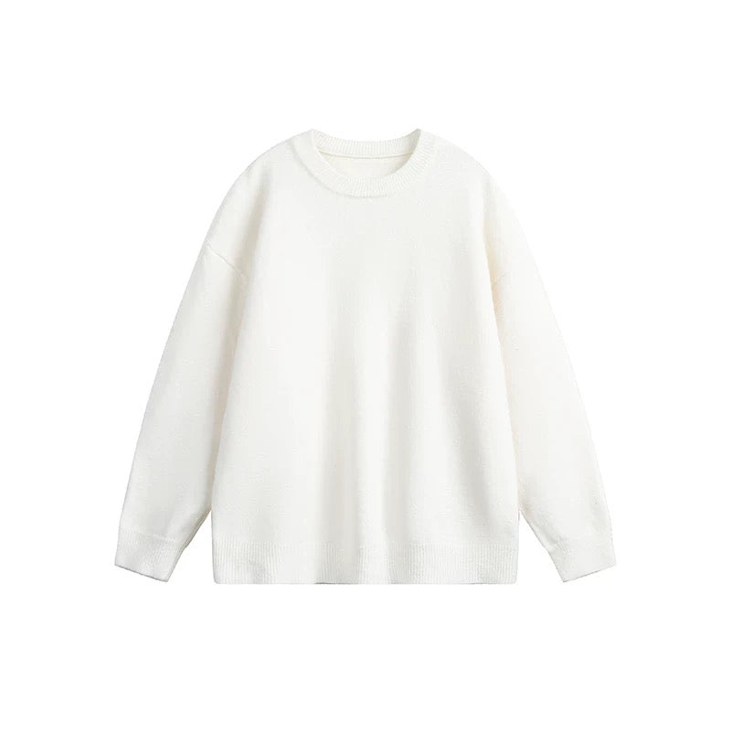 Rustic Ember Oversized Knit Sweater