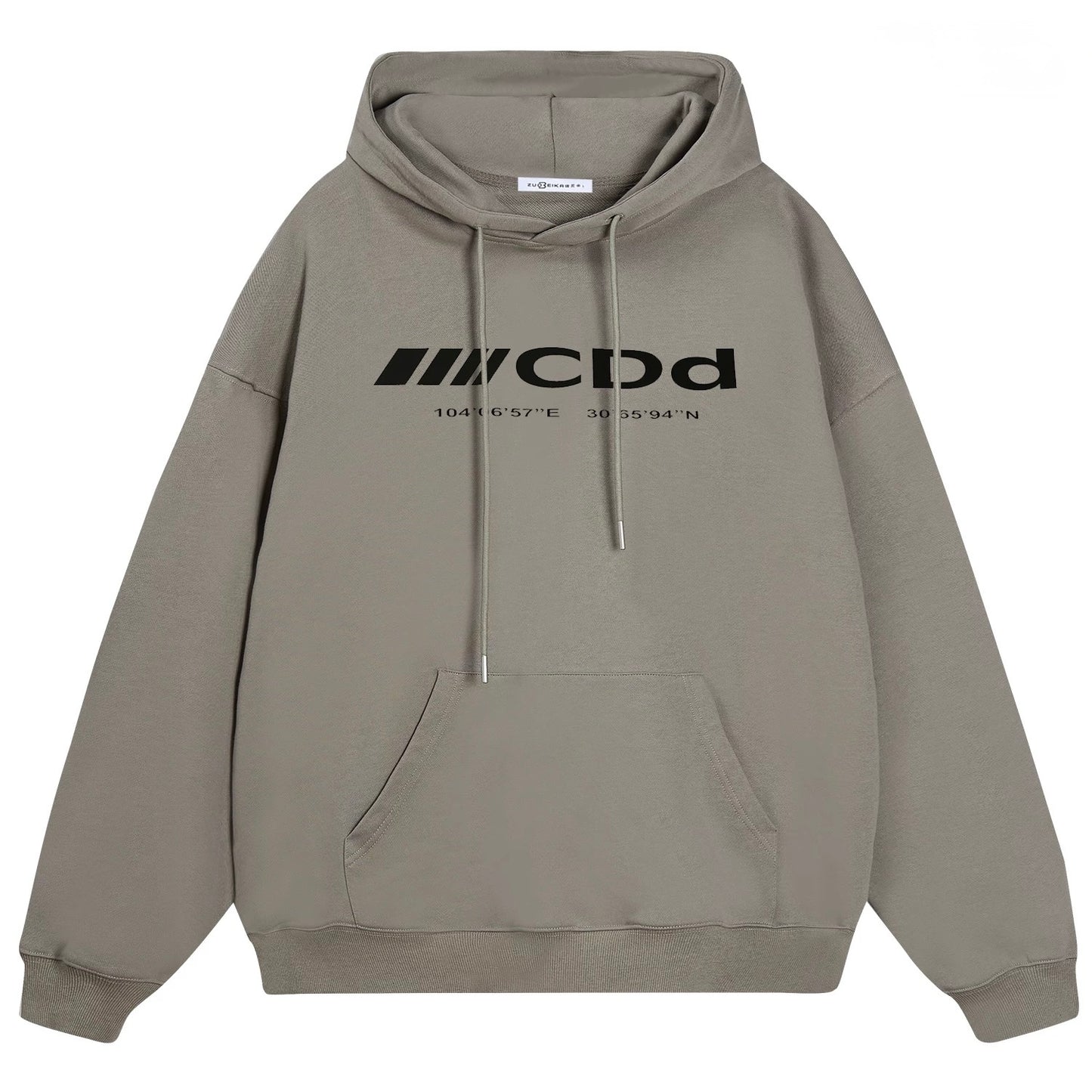Compass Mark Modern Street Hoodie