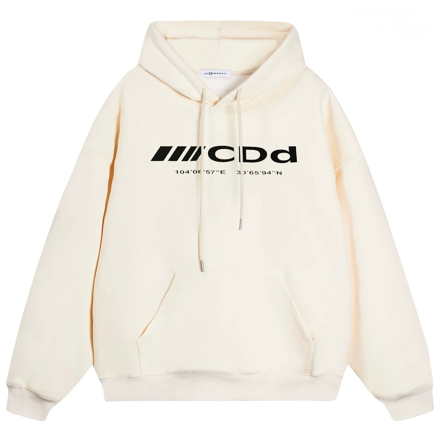 Compass Mark Modern Street Hoodie
