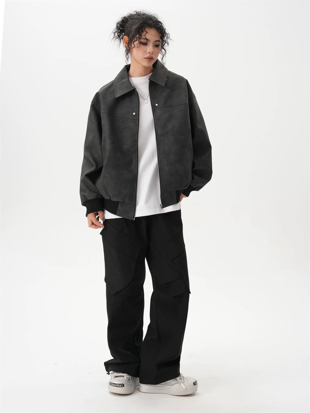 Women Oversized Stylish Bomber Jacket