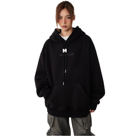 Noir Ember Luxe Street Hoodie