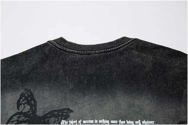 Faded Flight: Chaos Bloom Graphic Tee