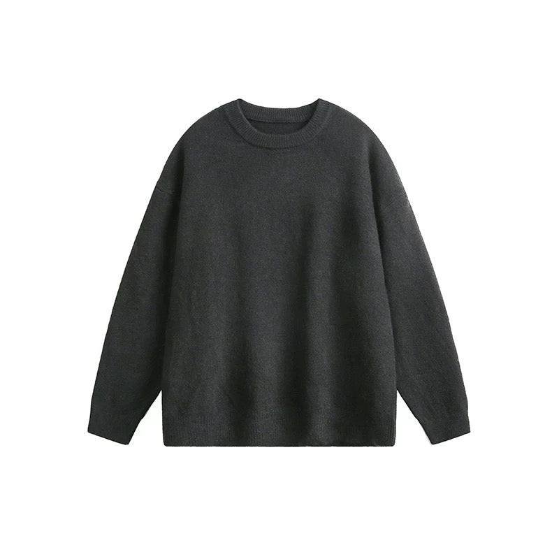 Rustic Ember Oversized Knit Sweater