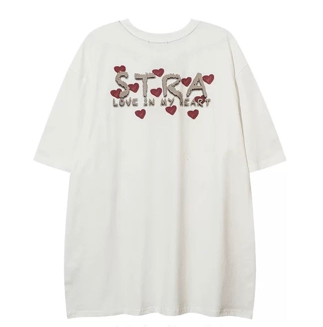 Vintage High Street Cartoon Bear Graphic Front Back Tee