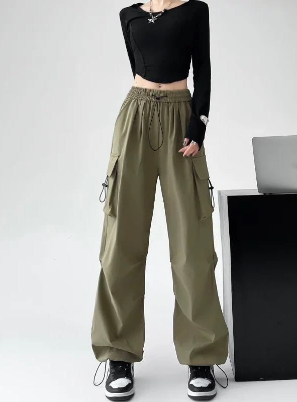 Women’s Casual Cargo Pants | Relaxed Fit Utility Trousers