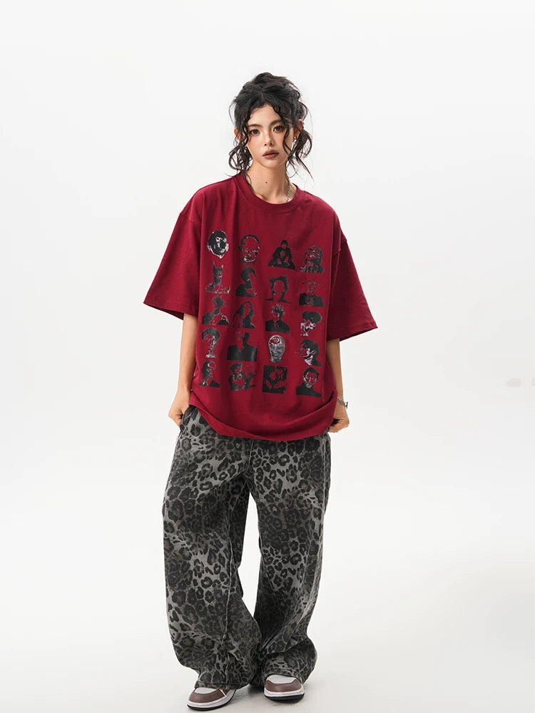 Crimson Legends Oversized Tee