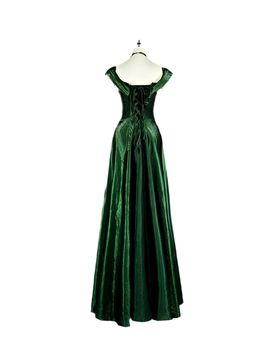 RoyalGreen Velvet Gown