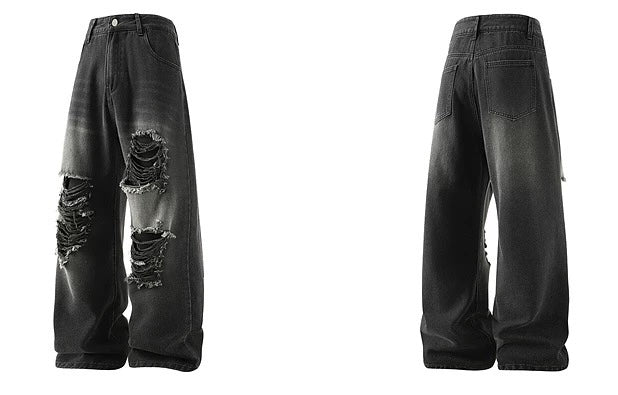 Baggy Ripped Distressed Streetwear Casual Jeans