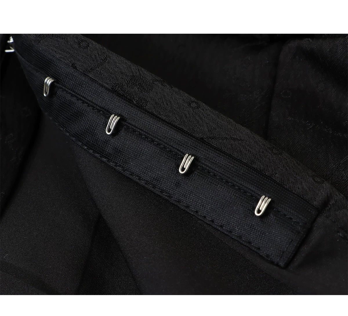 Black Suspender Bandeau Top