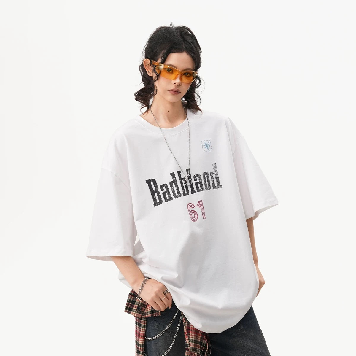 Washed Black Graphic Tee Casual Oversized