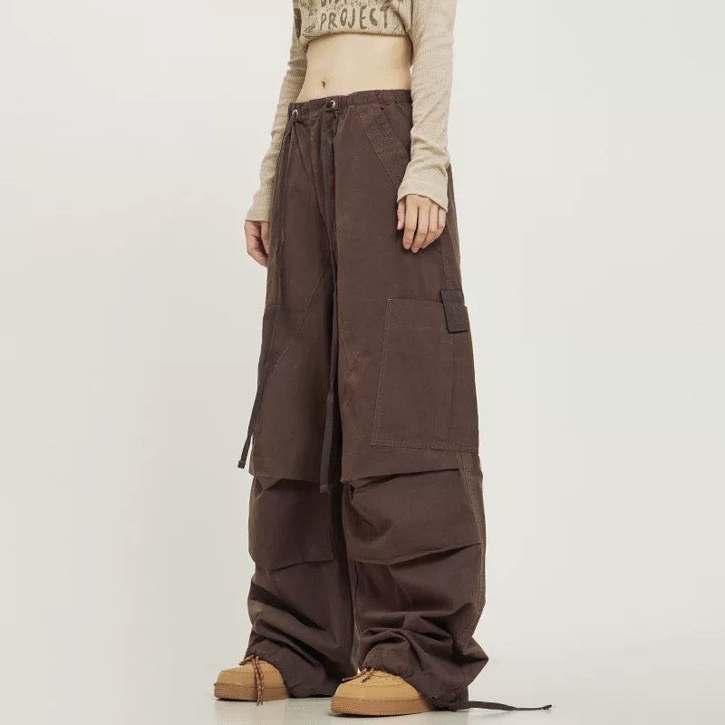 Wide-Leg Overalls | Loose Straight Casual Pants
