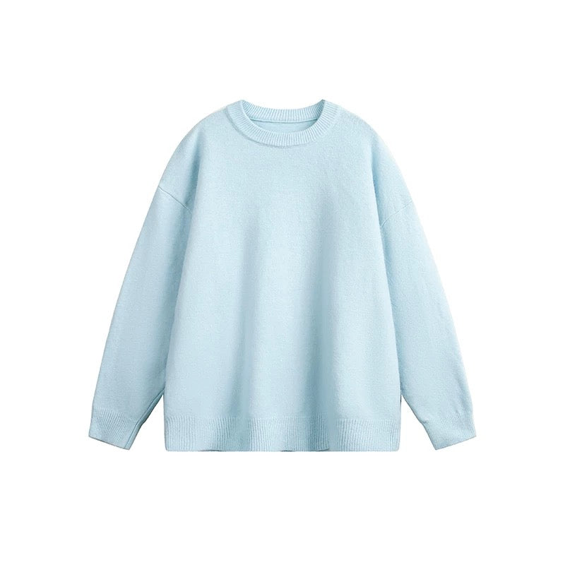 Rustic Ember Oversized Knit Sweater