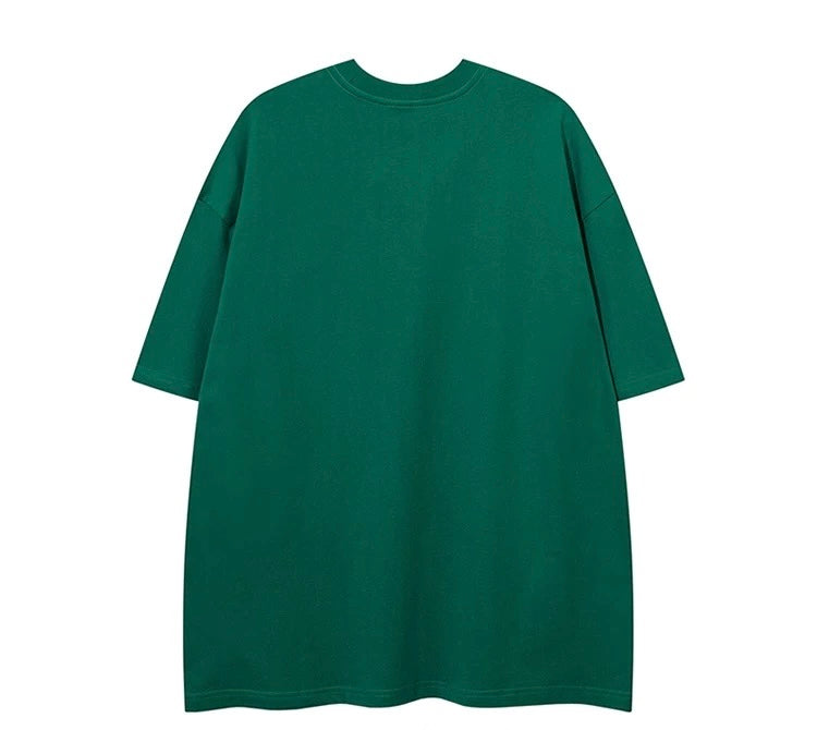 Casual High Street Abstract Graffiti Oversized Tee