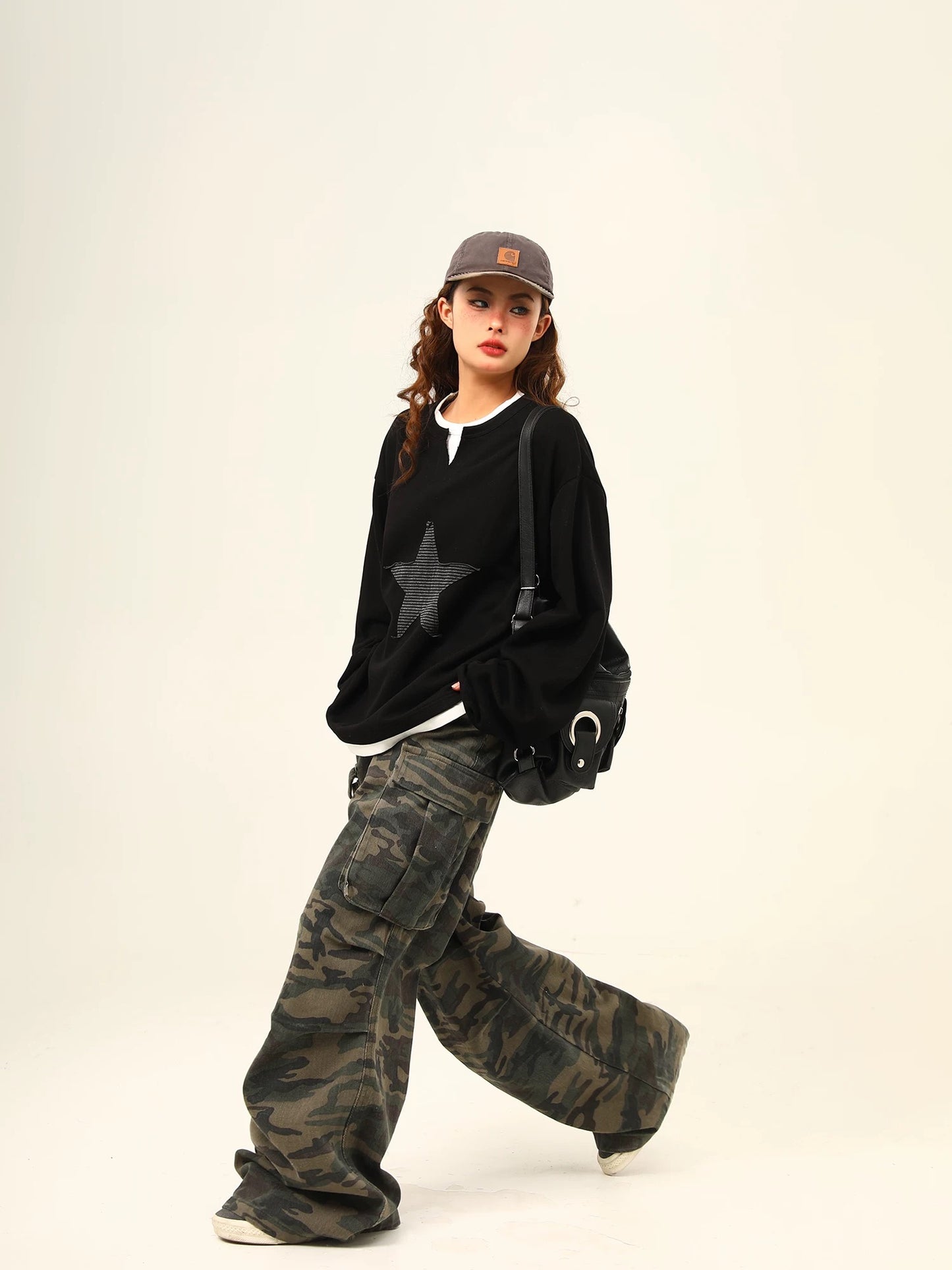 Urban Star Patch Oversized Sweatshirt