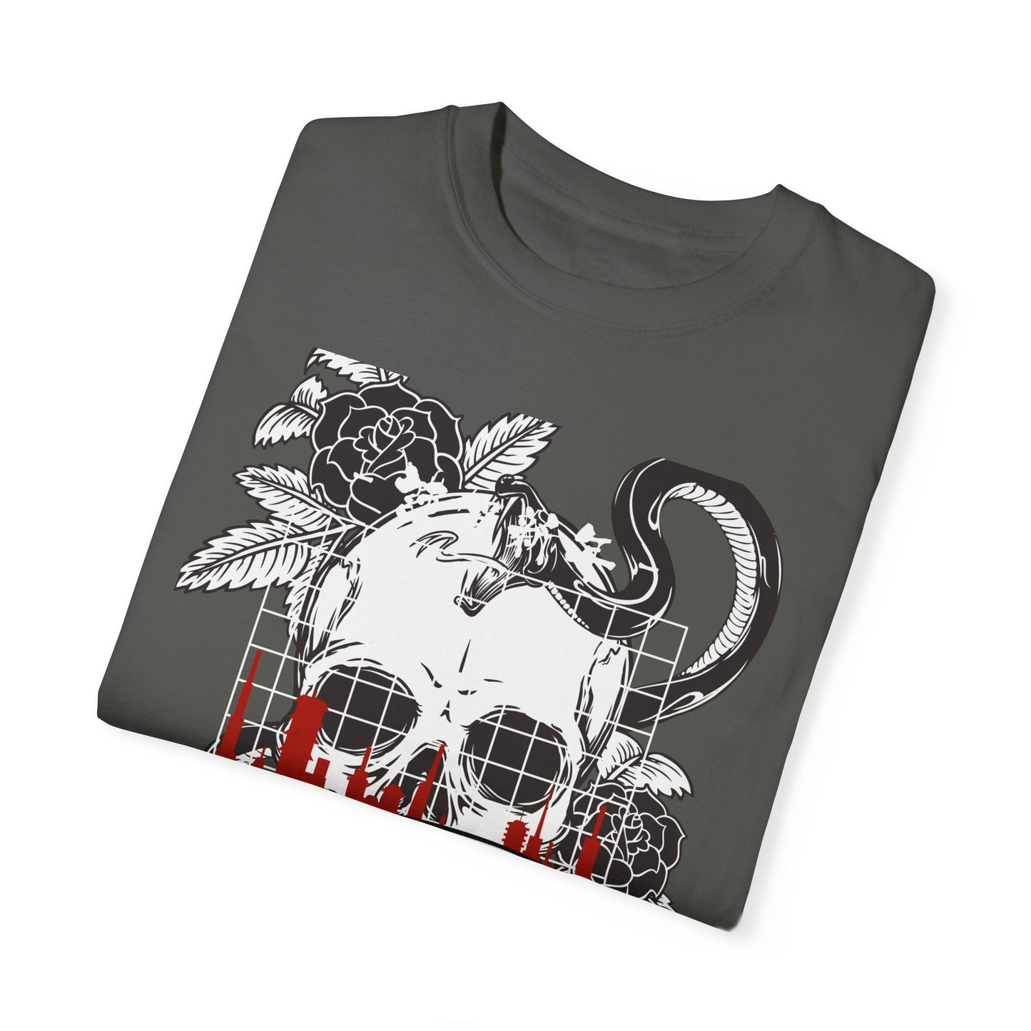 Retro Skull Automotive Graphic T-Shirt