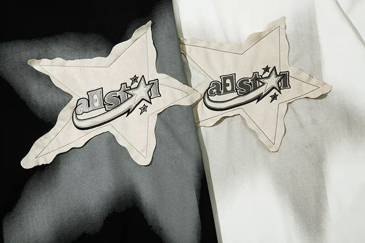 Oversized Star Applique Graphic Tee