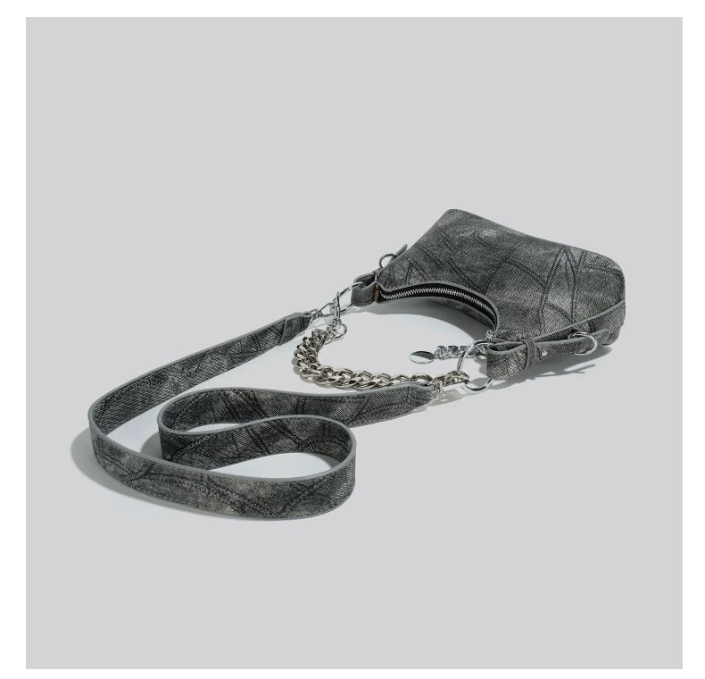 French Style Crossbody Baguette Bag