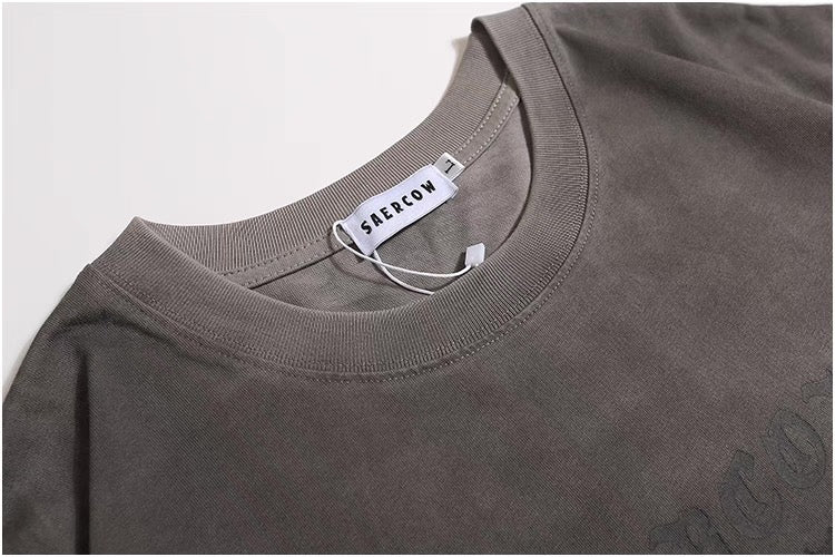Oversized Retro Butterfly Graphic Front BackTee
