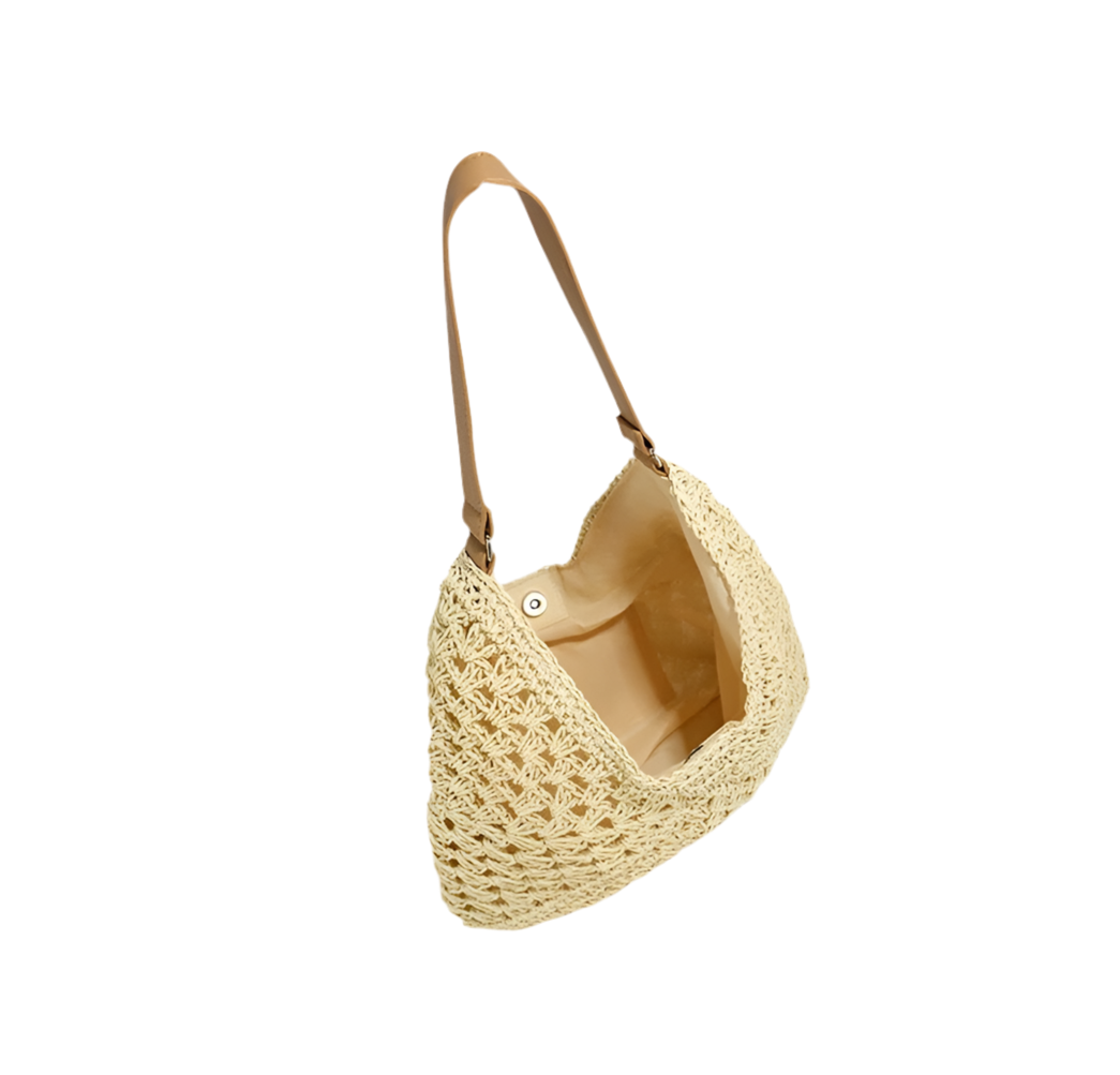 Boho Woven Crossbody Tote Bag