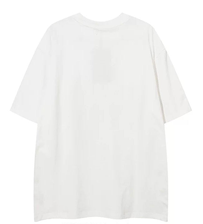 Oversized Necklace Decor Graphic T-shirt