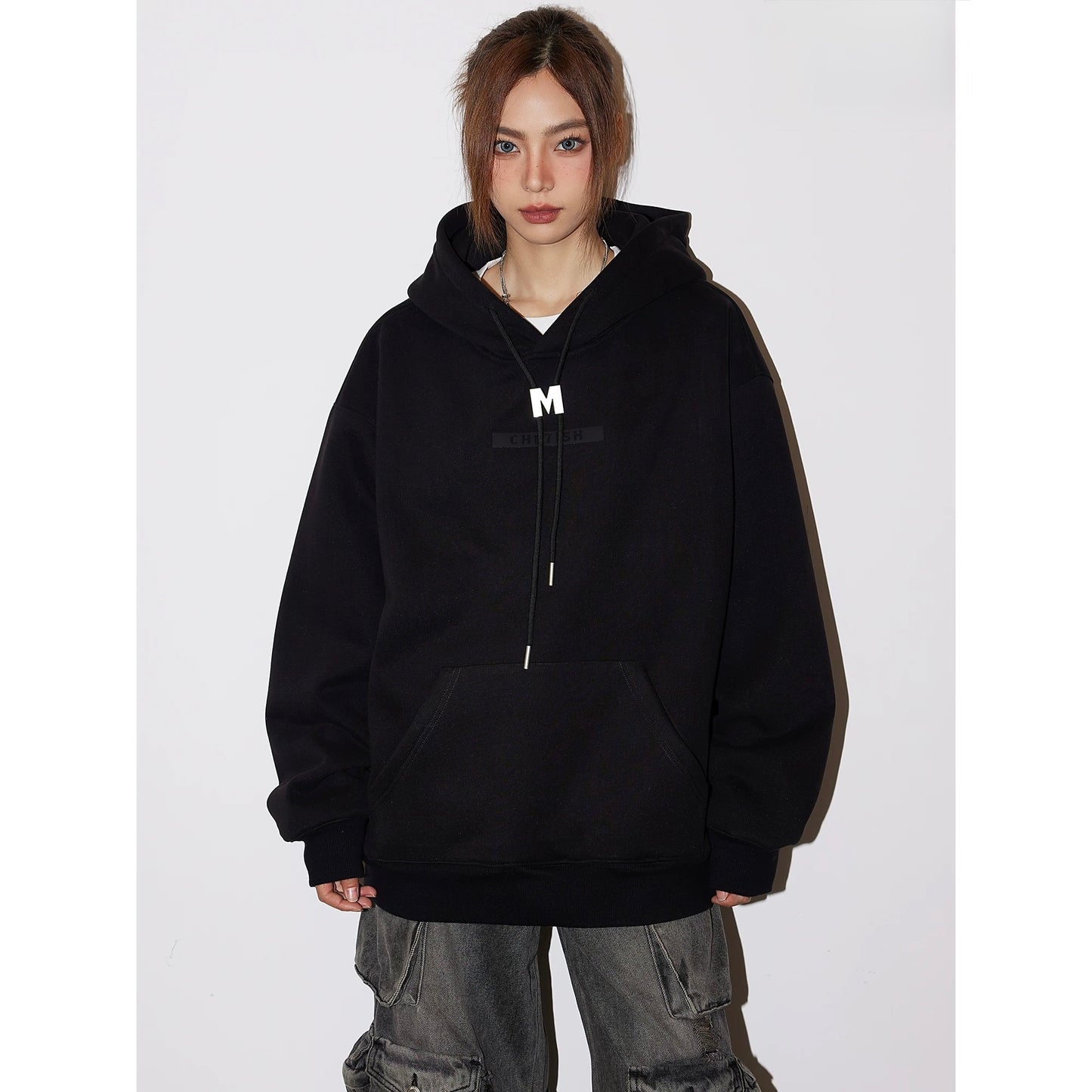 Noir Ember Luxe Street Hoodie