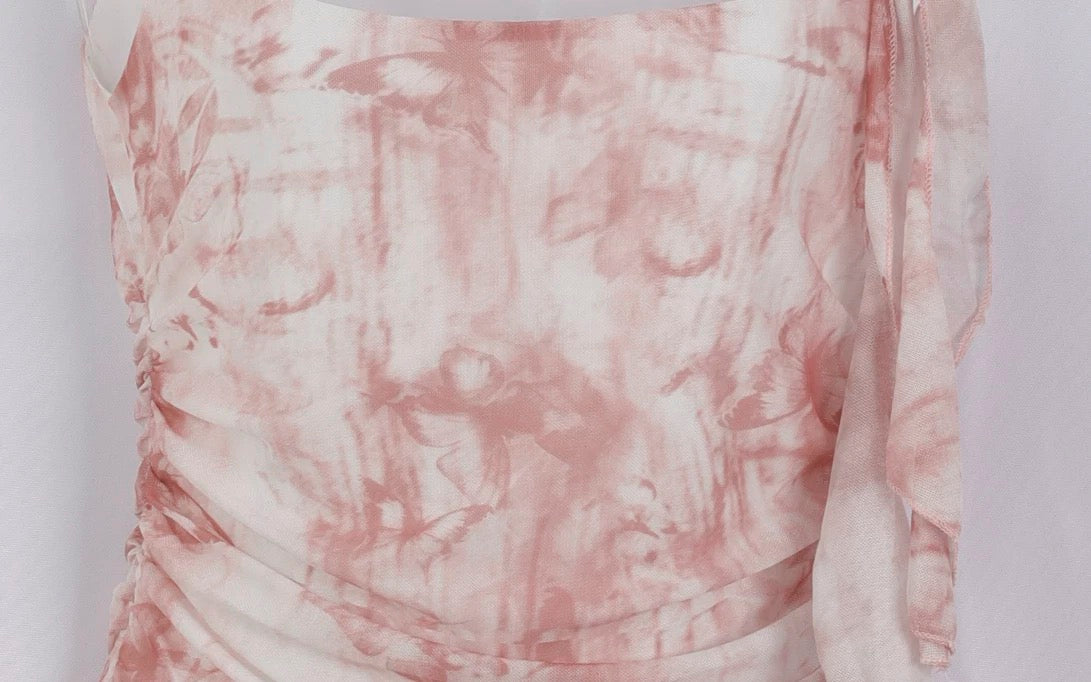 French Retro Mesh Camisole Top