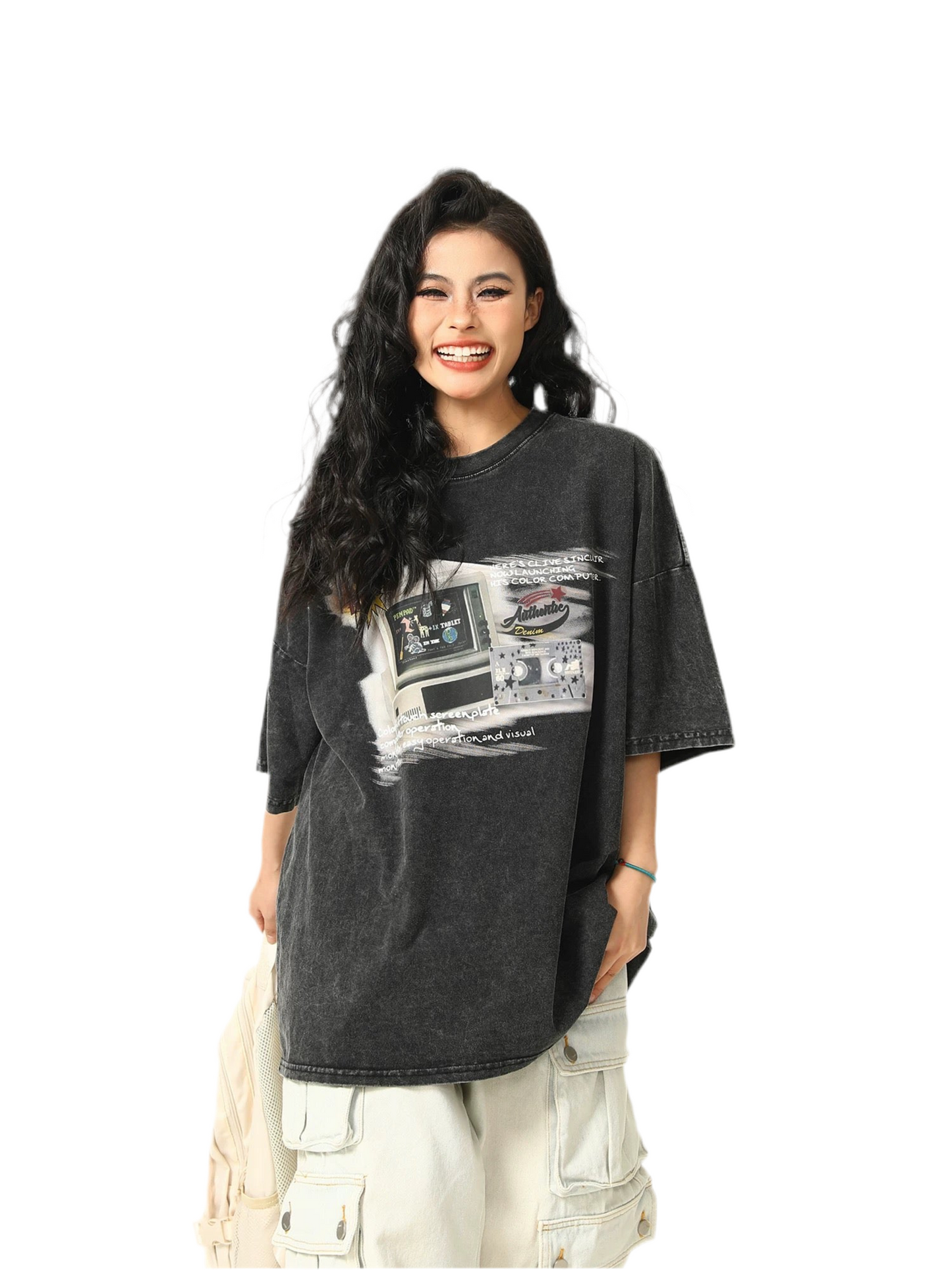 Vintage Broadcast Washed Oversized Tee