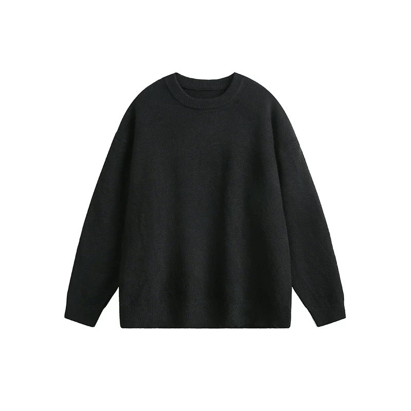 Rustic Ember Oversized Knit Sweater