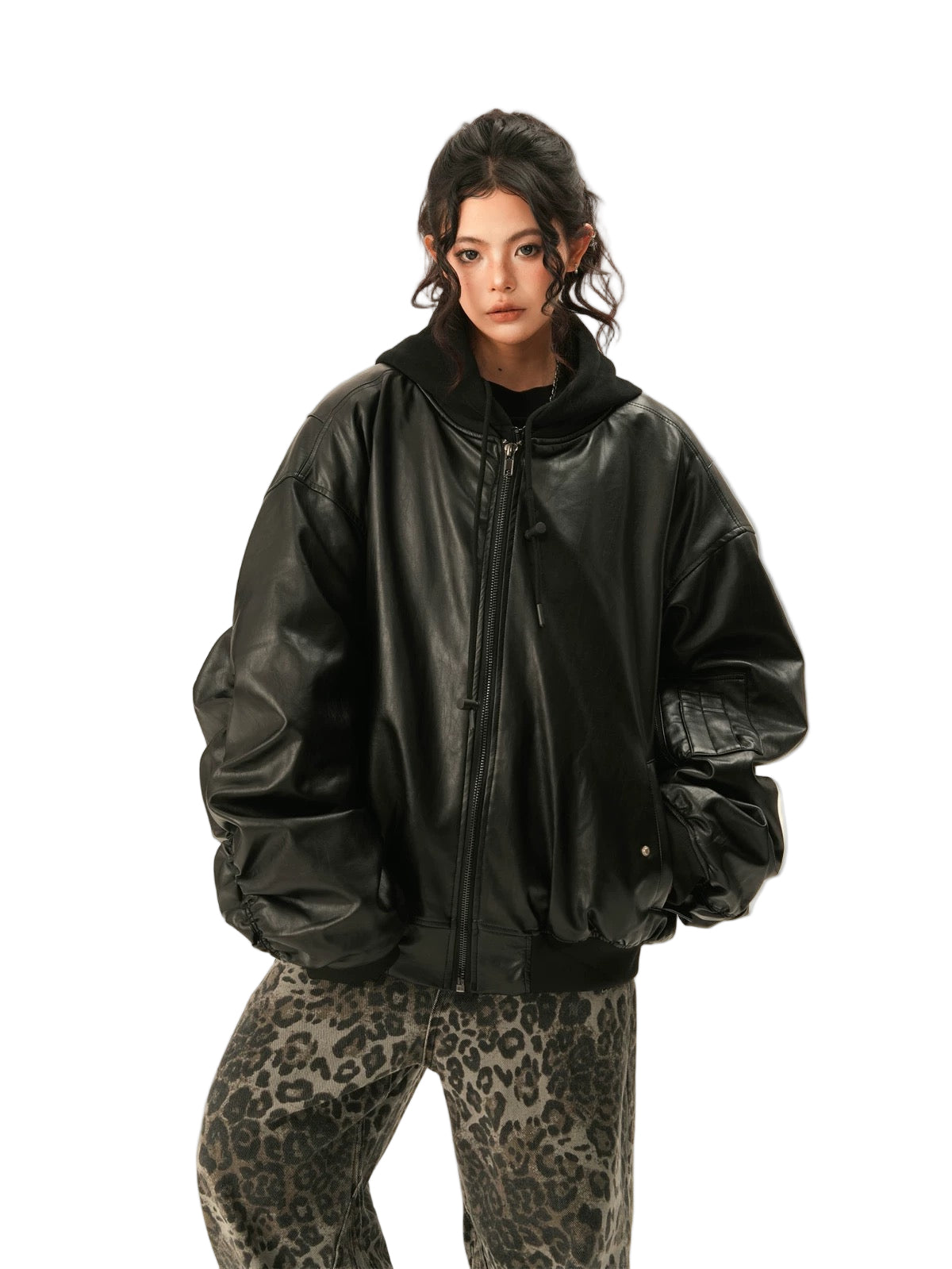 Shadow Forge Dual-Layer PU Jacket