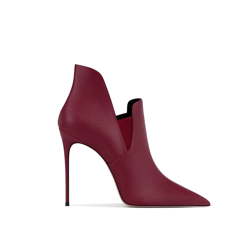 Versatile Stiletto Heeled Ankle Boots