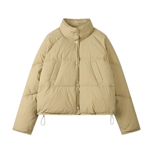 Stand Collar Short Puffer Jacket