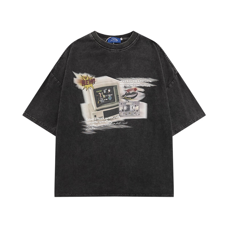 Vintage Broadcast Washed Oversized Tee