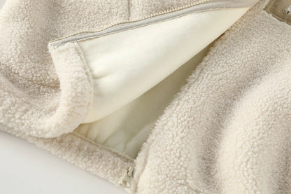 Hooded Fleece Jacket with Pocket