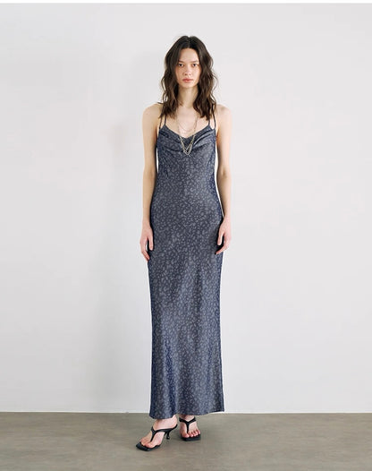 Chic Leopard Print Maxi Sundress