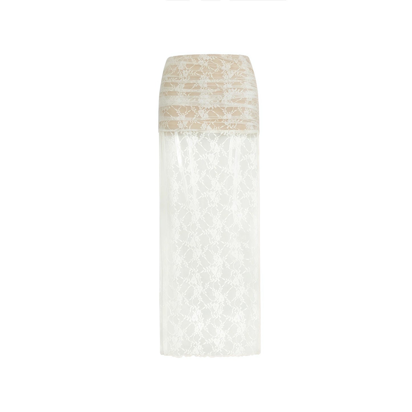 Lace Jacquard High Slit Set