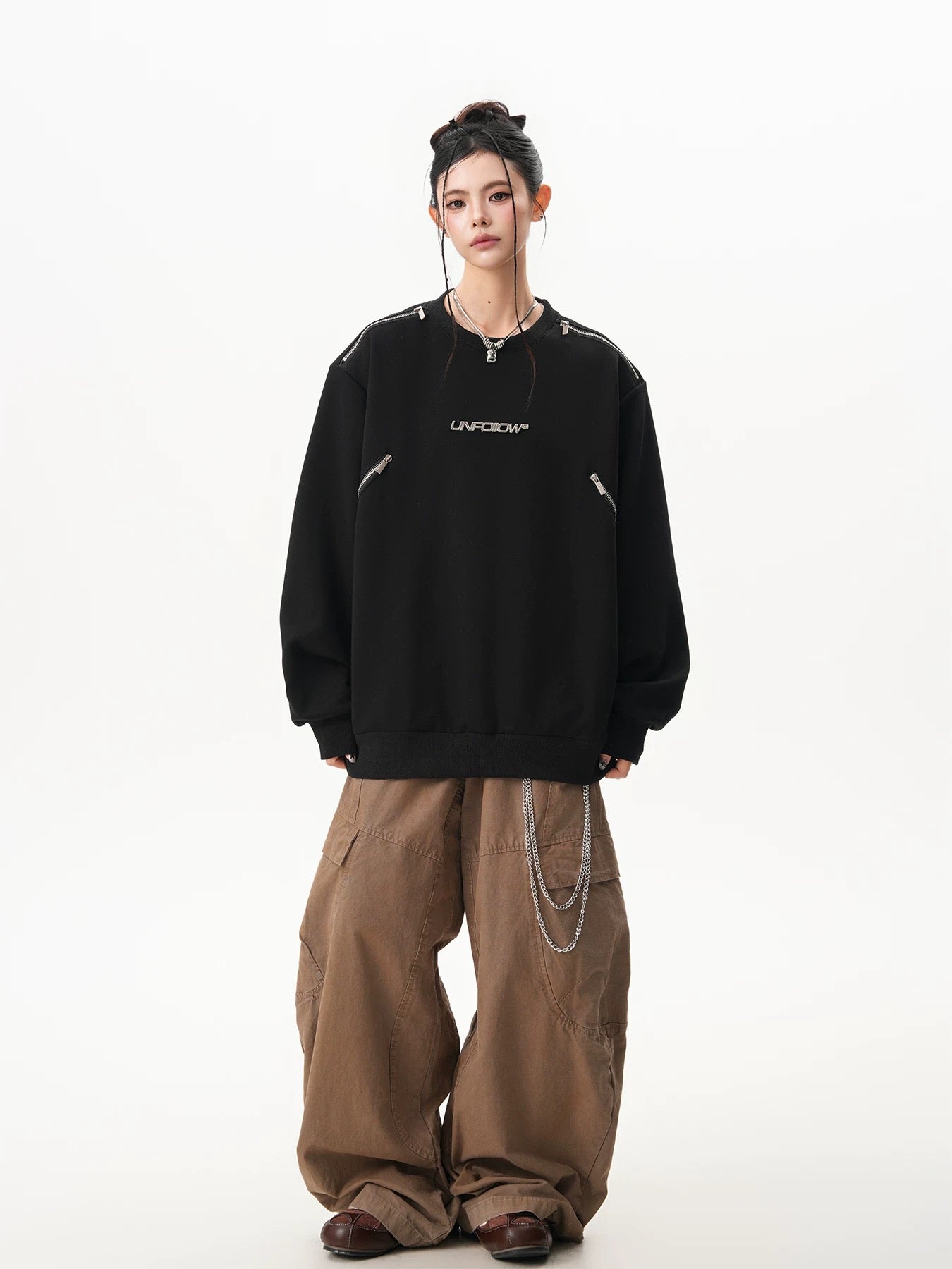 Urban Zippered Streetwear Sweatshirt