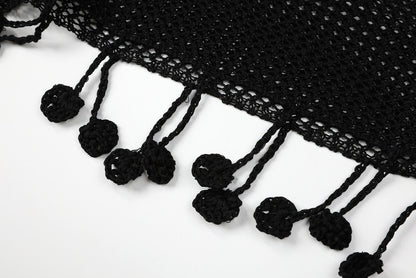 Summer Hollow Knit Hooded Sweater for Women