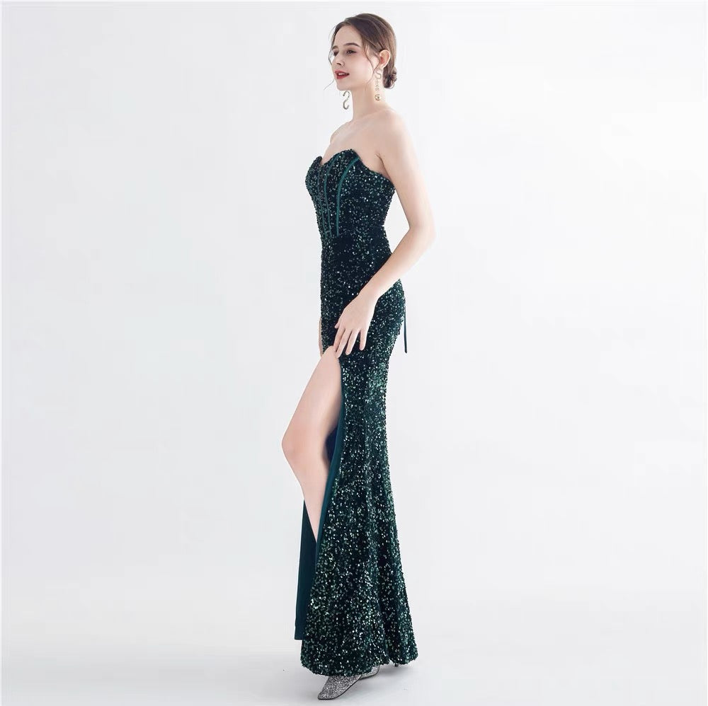 Twilight Glow Sequin Fishtail Dress