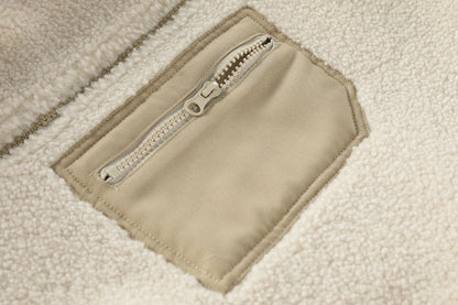 Hooded Fleece Jacket with Pocket