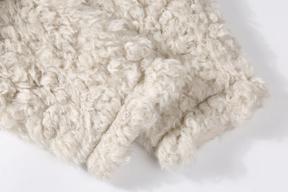 Women’s Lamb Wool Plush Short Jacket