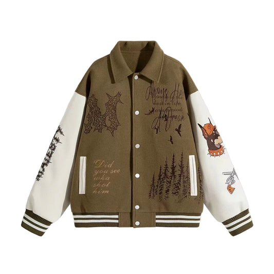 Vintage Embroidered Varsity Jacket