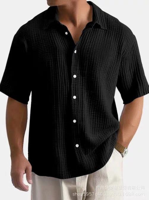 Textured Resort Button Down Shirt