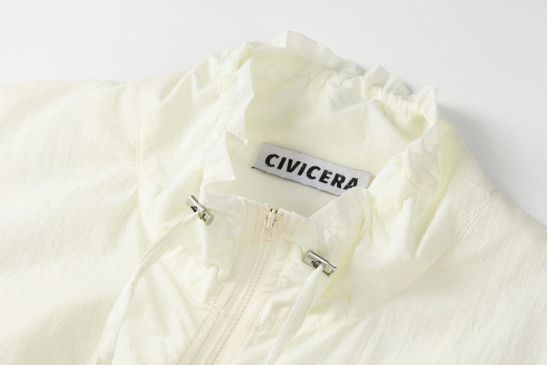 Ruffled Edge Lightweight Summer Jacket