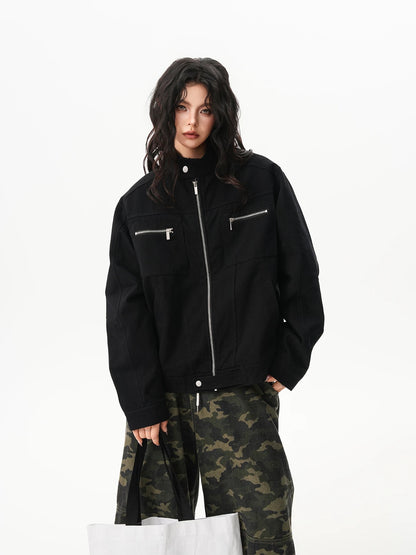 Urban Canvas Zip Harrington Jacket
