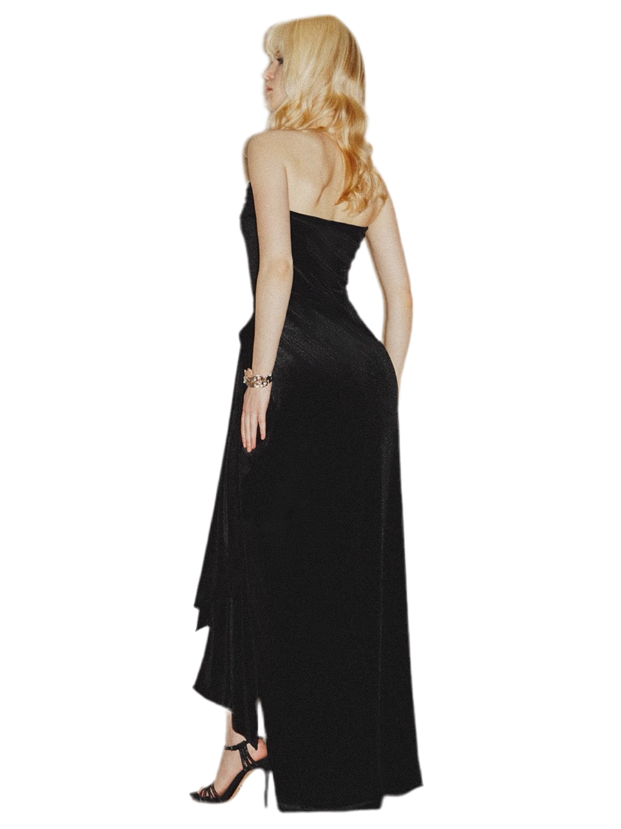 Satin Corset Party Maxi Dress