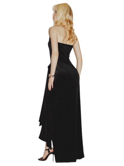 Satin Corset Party Maxi Dress